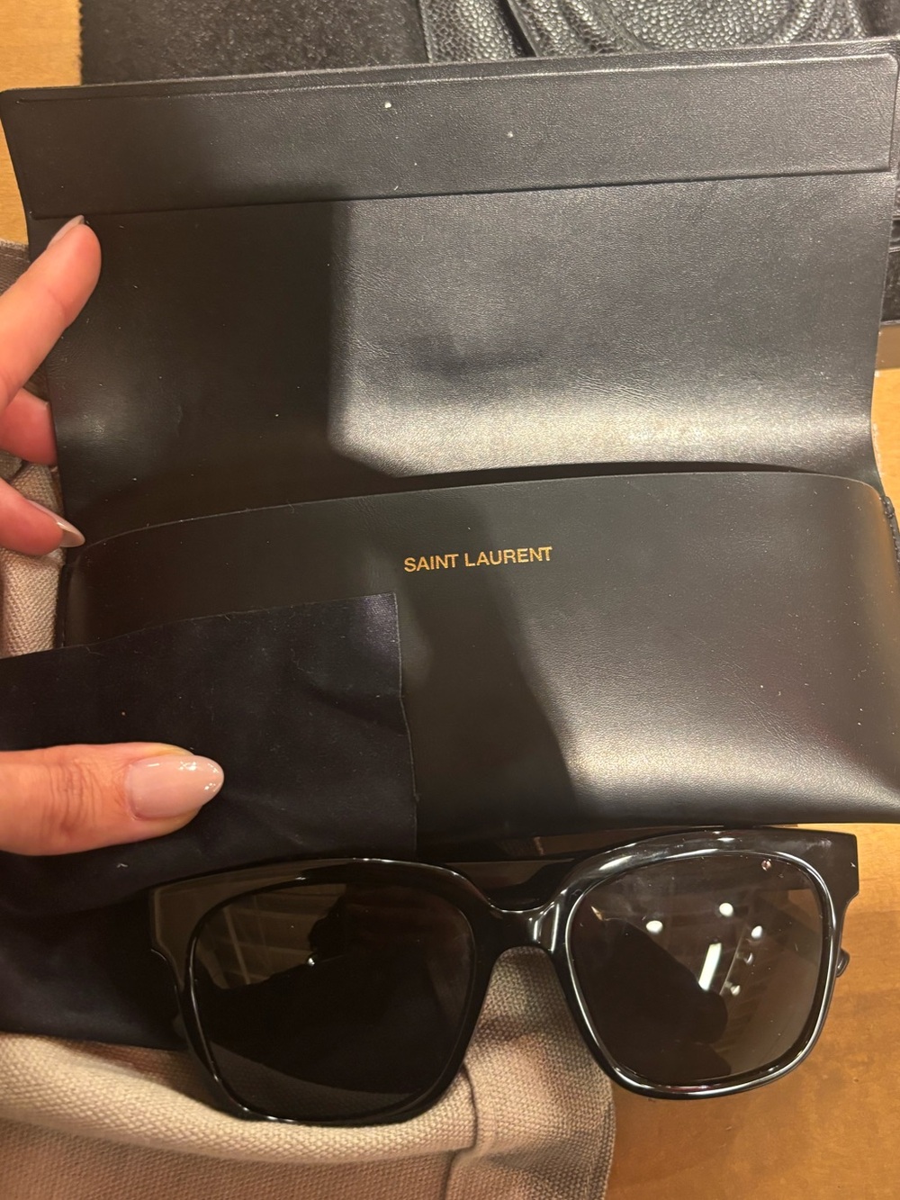 Saint Laurent Sunglasses - Black basically new no tags